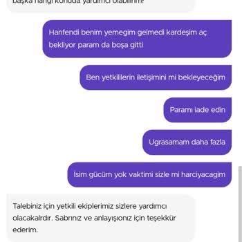 Getir Yemek Teslim Edildi Deyip Yemeği Yollamıyor