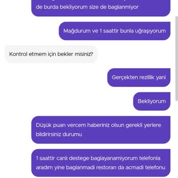 Getir Yemek Teslim Edildi Deyip Yemeği Yollamıyor
