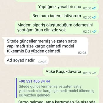 Beyhan Butik Sitesinden Ödemesini Yaptığım Ürünün Gönderilmemesi.