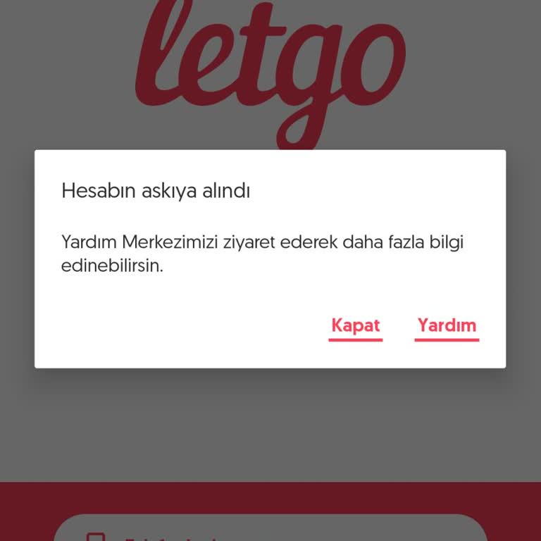 Letgo Müşteri Hizmetlerinden Şikayetçiyim