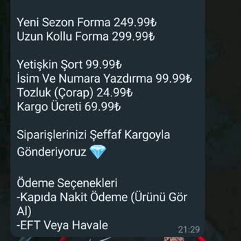 Forma Mağaza (Instagram: forma.magaza) Siparişim Gelmedi Kargoya Verilmedi