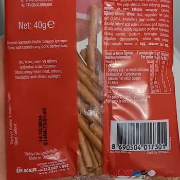 Ülker Yanmış Çubuk Kraker