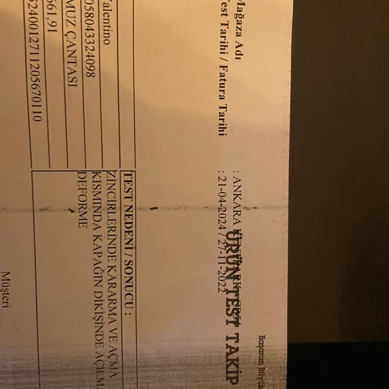 Boyner Valentino Çanta Zincir Kararması