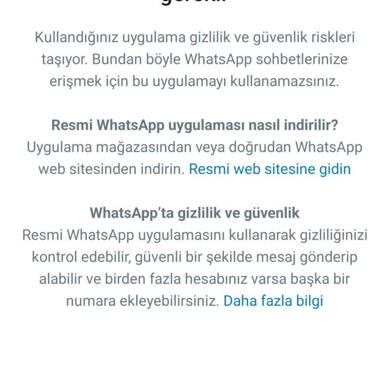 WhatsApp Ba Giremiyorum
