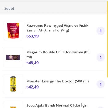 GetirÇarşı Getir Ve Tarihi Geçmiş Ürün