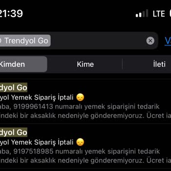 Trendyol İndirimli Yemek Hayal Kırıklığı