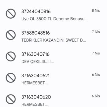 Vodafone Yurt Dışı SMS'leri