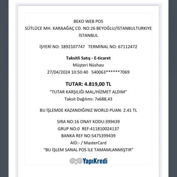 Beko Sepetimdeki Ürünü Satmadan Kartımdan Para Kesti Ortada Ürün Yok!