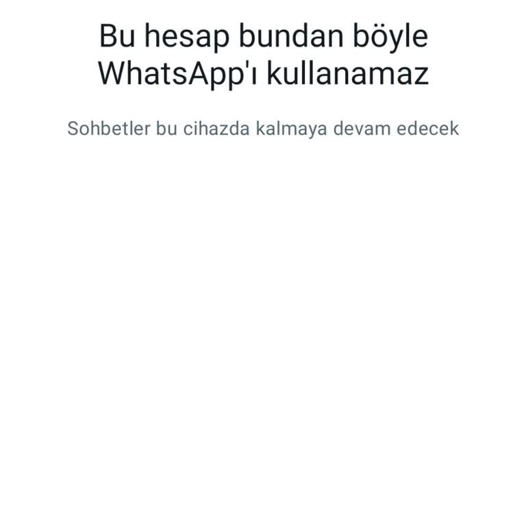 WhatsApp Hesabım İncelenmeye Alındı