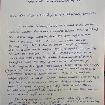 Vodafone Yalan Beyan Ve Aldatma İle Ürün Satışı Ve İade Sorunu