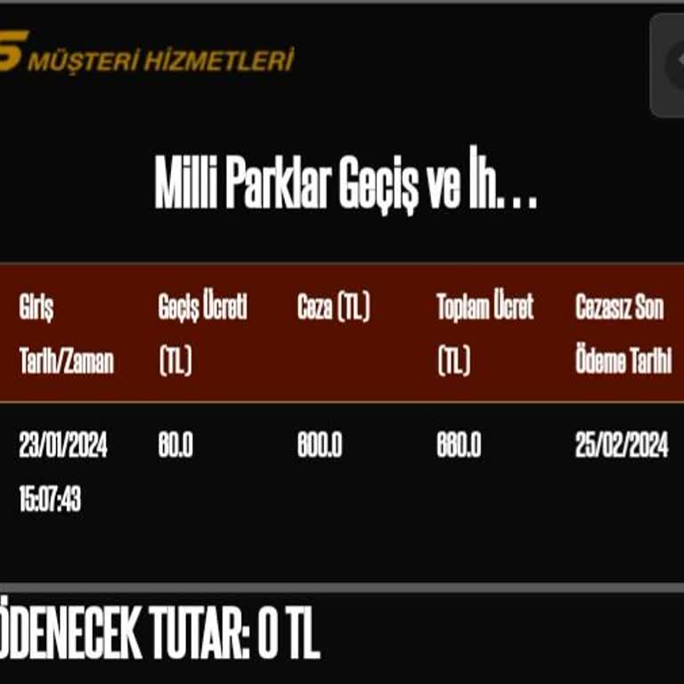 Karayolları Genel Müdürlüğü Abant Gölü Milli Parklar İhlali Geçiş Cezasına İtiraz Hakkında