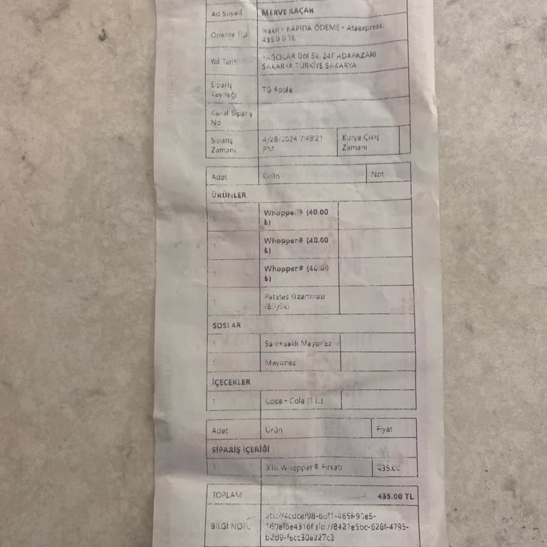 Sakarya Burger King Yetkililerin Bilgilendirme