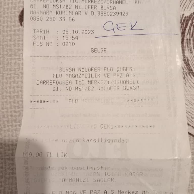 FLO Ayakkabı Değiştirirken Ürünün Arasındaki Fiyat Farkının Ödenmemesi