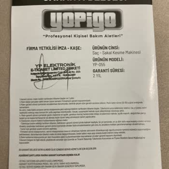 Yopigo Acil Teknik Servis Desteği