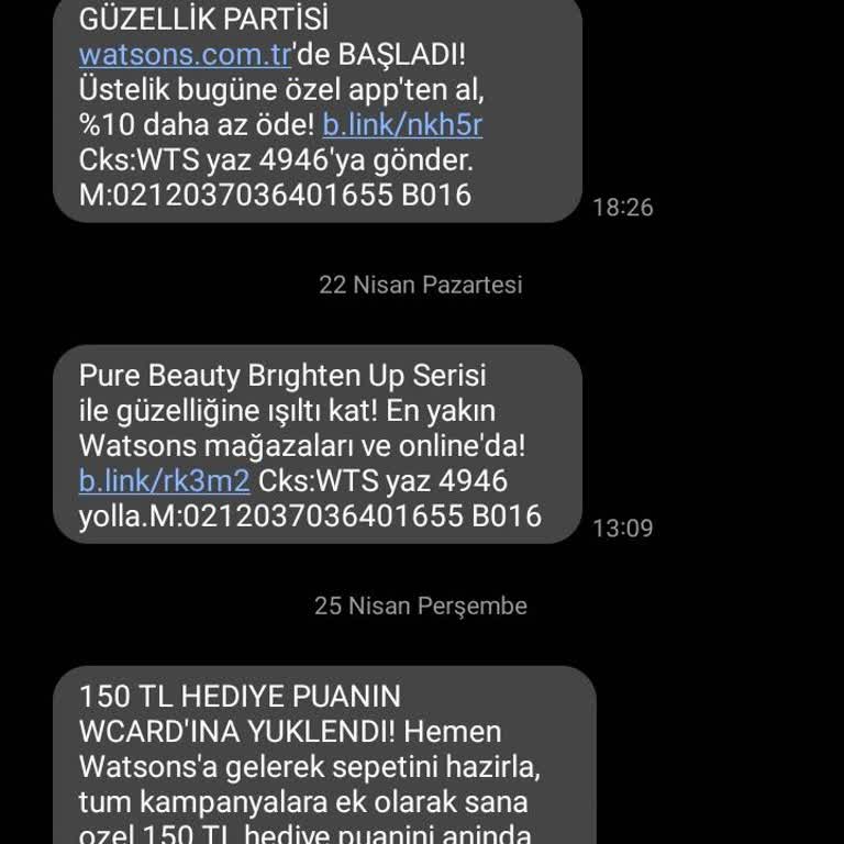 Watsons Puan Karmaşası Ve Mağduriyetim