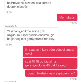 Yemek Sepeti Pişmanlık
