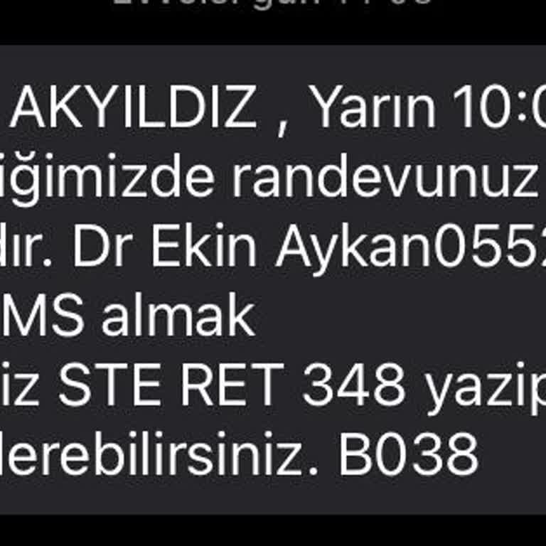 Uzm. Dr. Ekin Aykan Klinikte Yaşanan Randevu Problemleri Ve Aksamalar