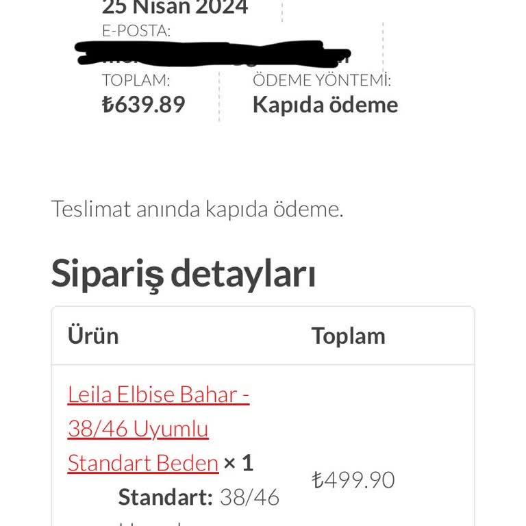 Behanoor (behanoor.co) Kusurlu Ürün Gönderimi!