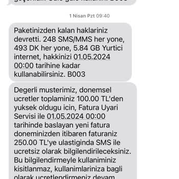 Vodafone Tarifeniz Bittiğinde Size Uyguladığı Hayali Tarife