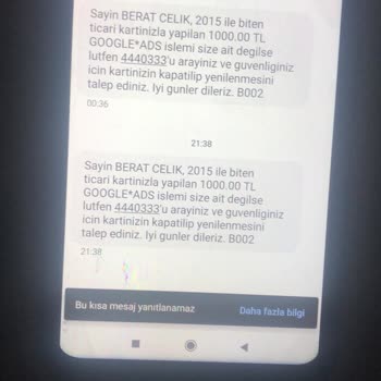 Google AdSense Garanti Kartımdan İznim Olmadan Para Çekilmiştir