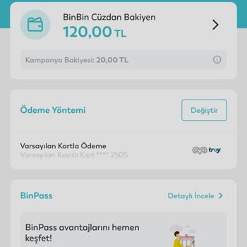 BinBin Cüzdan Bakiyemin İade Edilmesi
