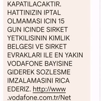 Vodafone İş Yeri İnternet Müşteri Hizmetleri Yok Bayi Yok Muhatap Yok