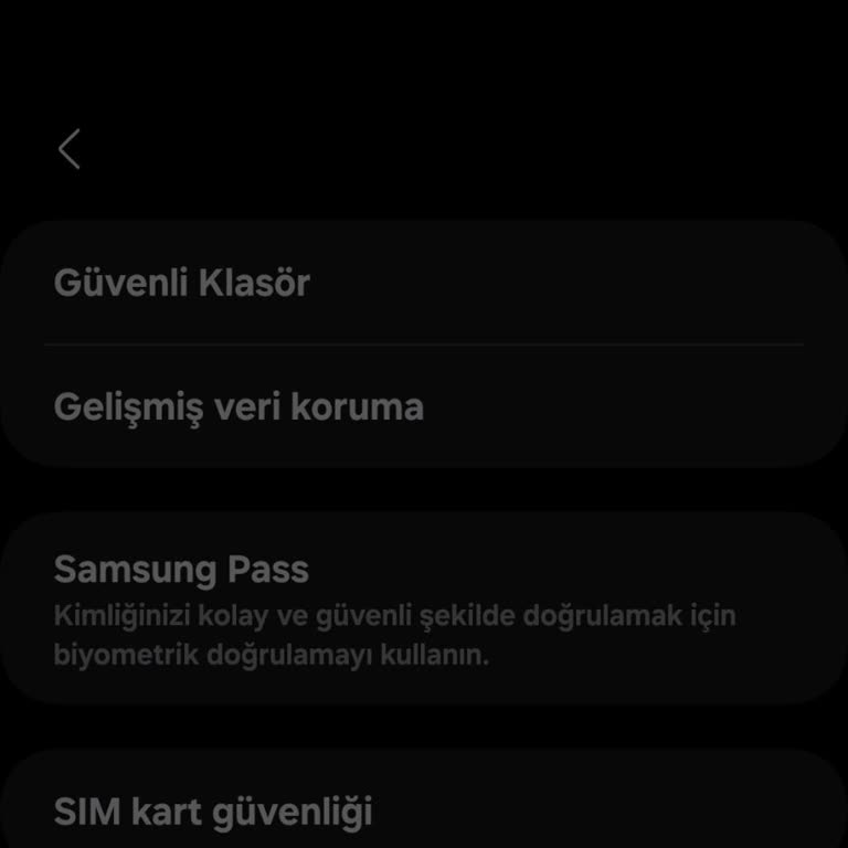 Samsung Güvenli Klasör Erişim Hatası