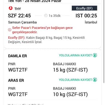 THY Uçak Kabul Edilmeme