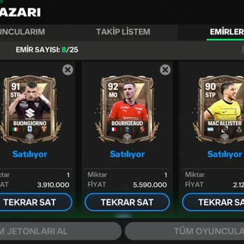 EA Sports Fc Mobile Satış Emri