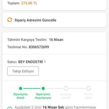 Trendyol Kargoya Verilmeyen Sipariş