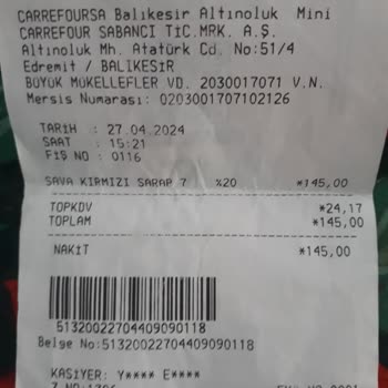 Carrefour SA Alkol İade Edemedim