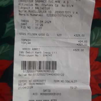 Carrefour SA Alkol İade Edemedim