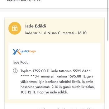 Hopipay Kredisi Geri İade