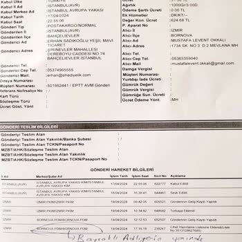 PTT Kargo PTT Teslim Edilmeyen Kargo Hk.