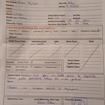 Schafer Çaycı Tamir Edilmiyor