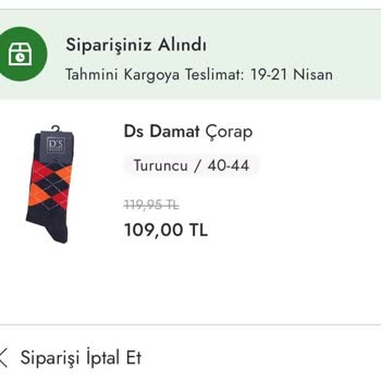 Rezil Boyner Siparişimi Göndermiyor