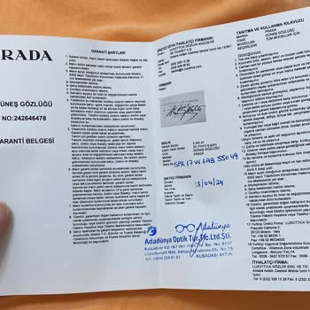 Adadünya Optik Gözlük İki Kullanımda Çizildi Kılıfta Olduğu Halde