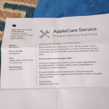 Apple Sıfır Olarak Aldığım Ürün Yenilenmiş Çıktı