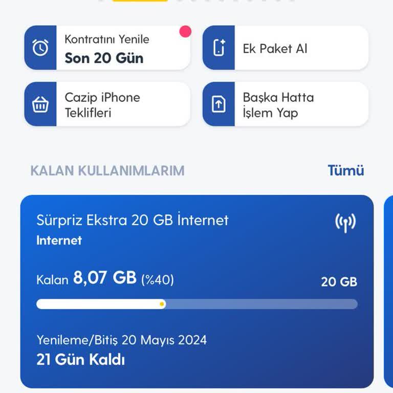 Turkcell Boş Yere Giden GB'larım
