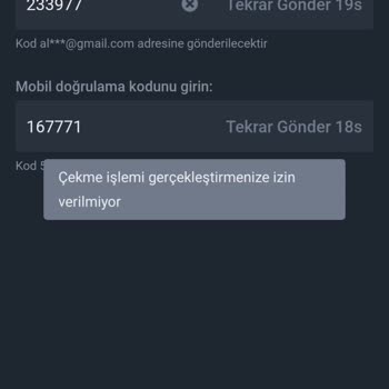 Binance TR Case Id #77970765 Binance