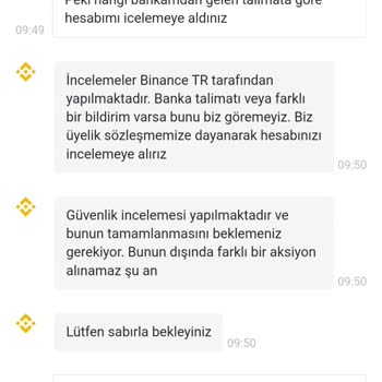 Binance TR Case Id #77970765 Binance