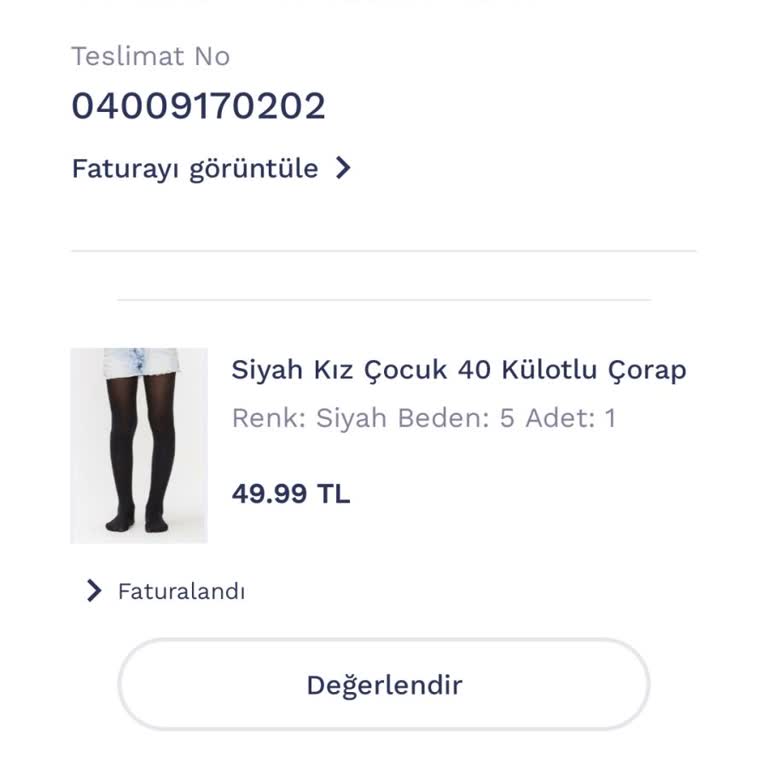 Penti Uzun Süredir Kargolanmayan Ürün