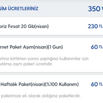 Turkcell Pişmanlıktır. Fahiş Fiyatlı Ve Hakkaniyetli Değil.