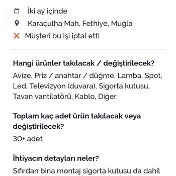 Armut İptal Edilen İş Karşılığı Yapılan Teklif Ücretinin İadesi