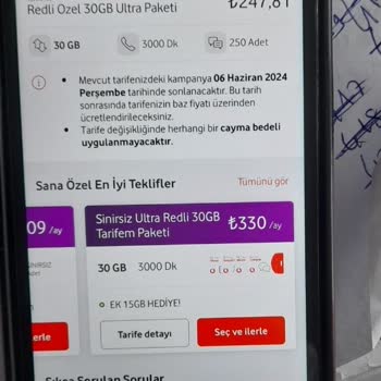 Vodafone Haksızlık Yapmaktadır Keyfi Şekilde Tarife Önermektedir.