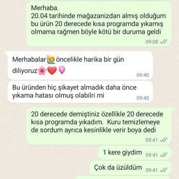 Bade Butik Yıkama Sonrası Bozulan Ürün Ve Butik Mağduriyeti