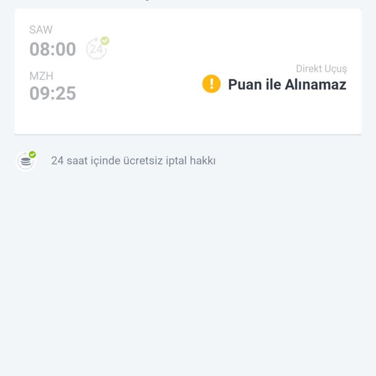 Pegasus Puan İle Bilet Alma/alamama