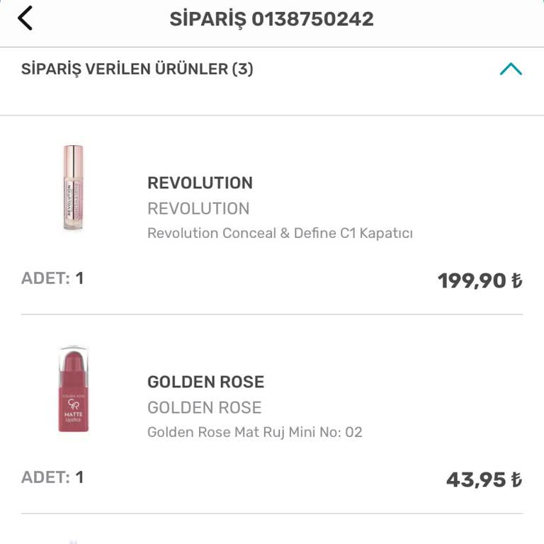 Watsons Ürünüm Eksik Geldi