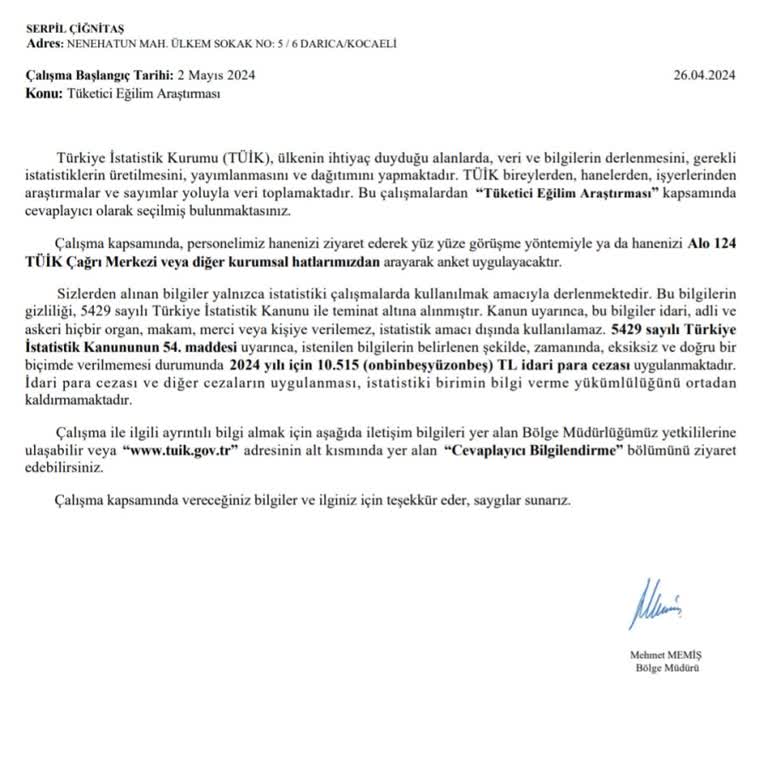 Türkiye İstatistik Kurumu Tuik Saçmalığı Şikayet