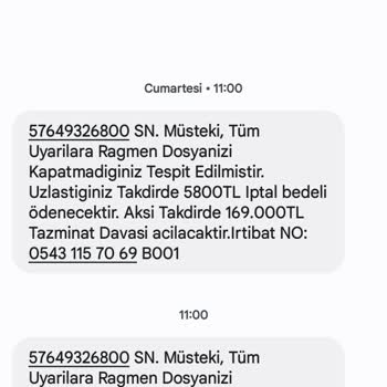 ERESTA (SMS) Eres Te Yapılan İşlemlerin Hiç Birinden Sorumlu Değilim